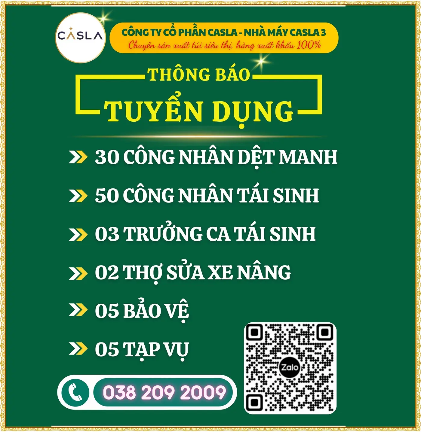 Tuyển 30 công nhân dệt tại Ninh Bình